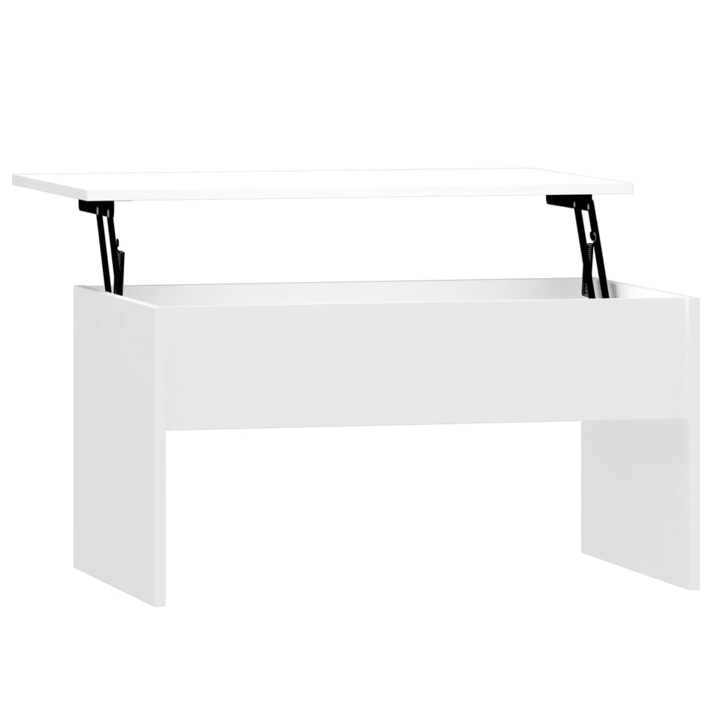 vidaXL Coffee Table High Gloss White 80x50.5x41.5 cm Engineered Wood