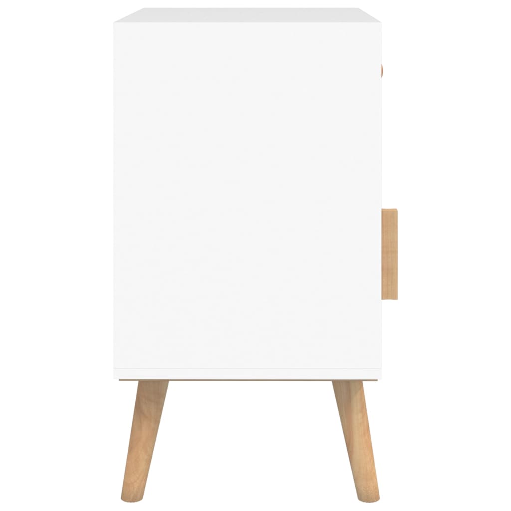 vidaXL Bedside Cabinets 2 pcs White 40x30x55 cm Engineered Wood