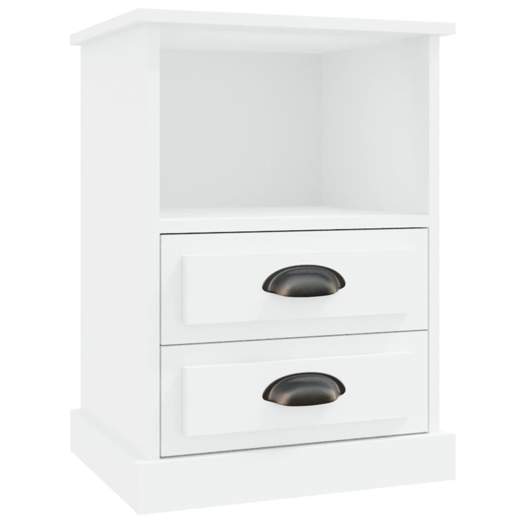 vidaXL Bedside Cabinet White 43x36x60 cm