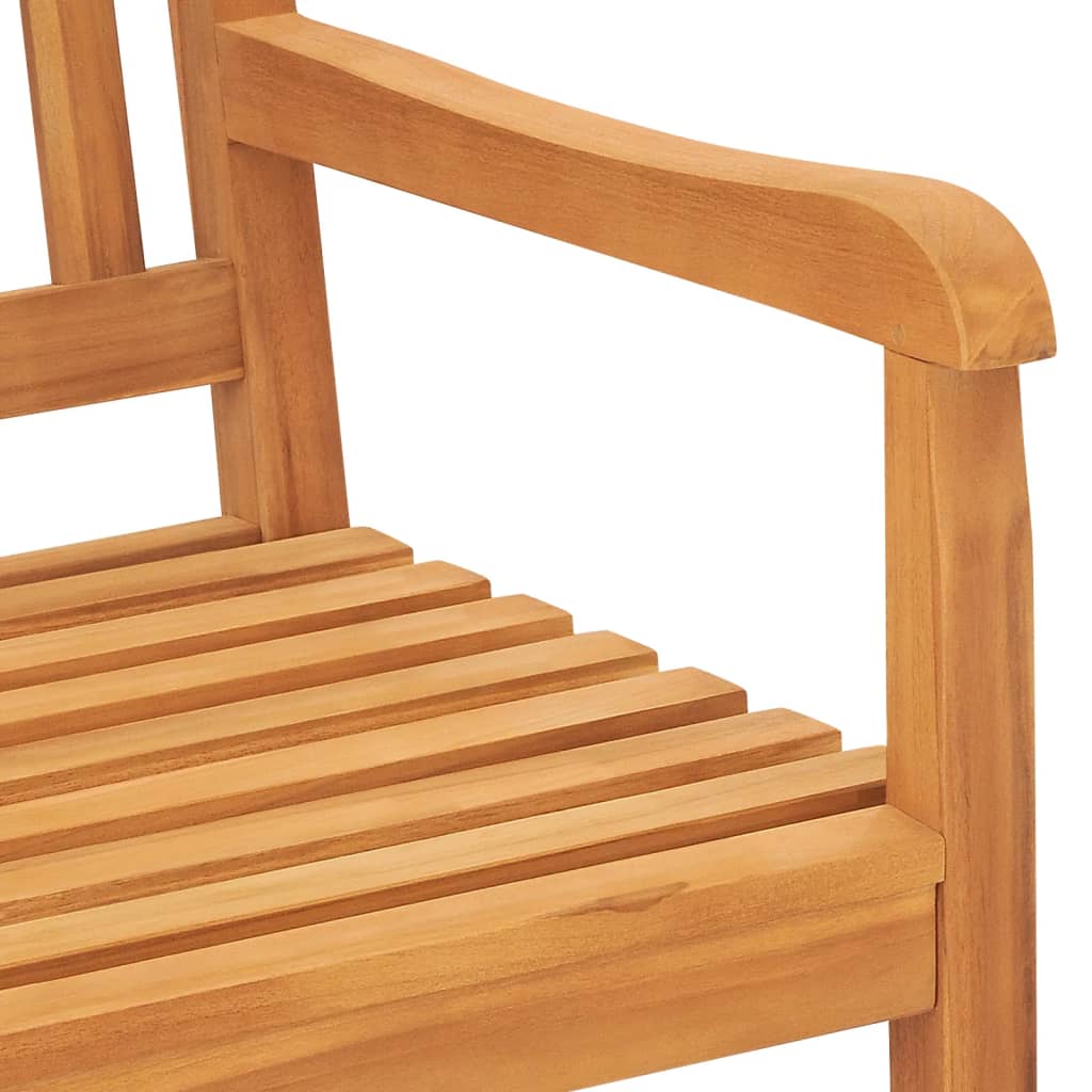 vidaXL 3-Seater Garden Bench with Table 150 cm Solid Teak Wood