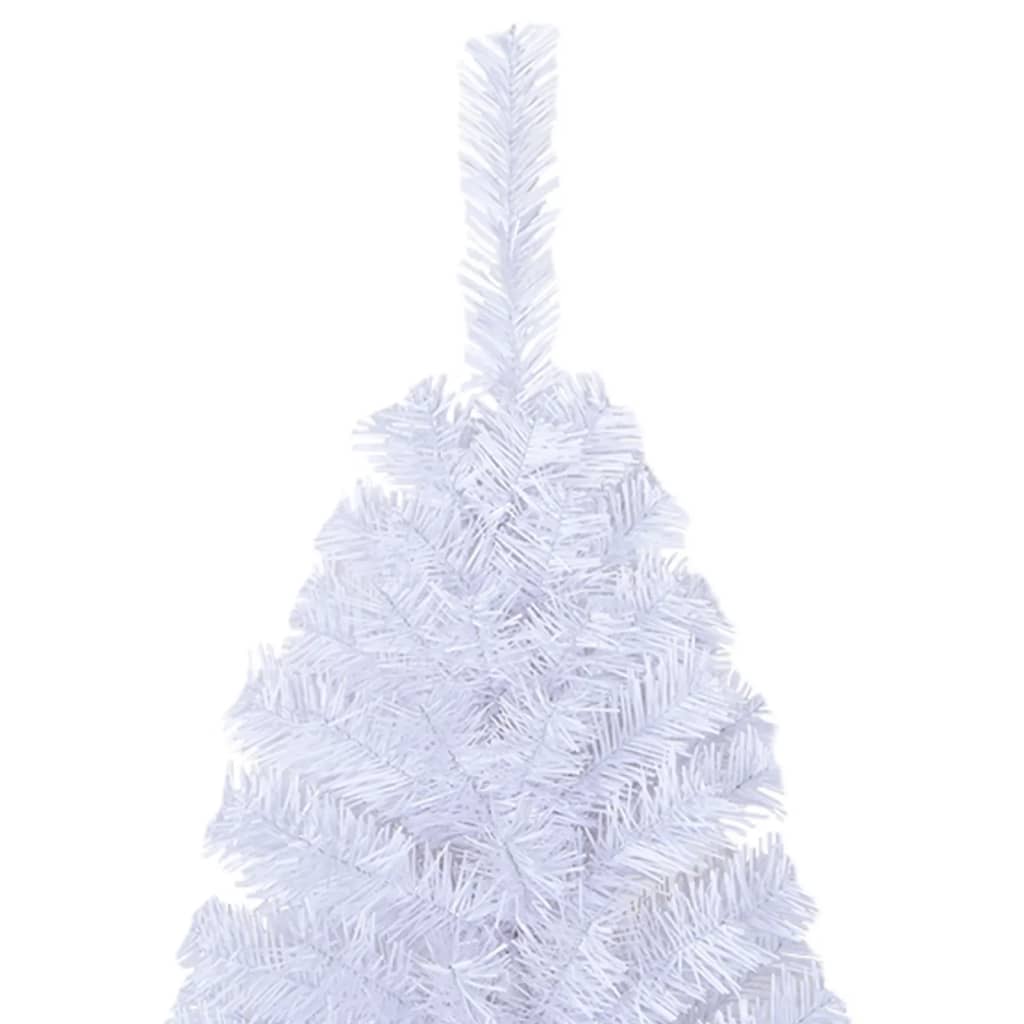 vidaXL Artificial Christmas Tree with Thick Branches White 240 cm PVC