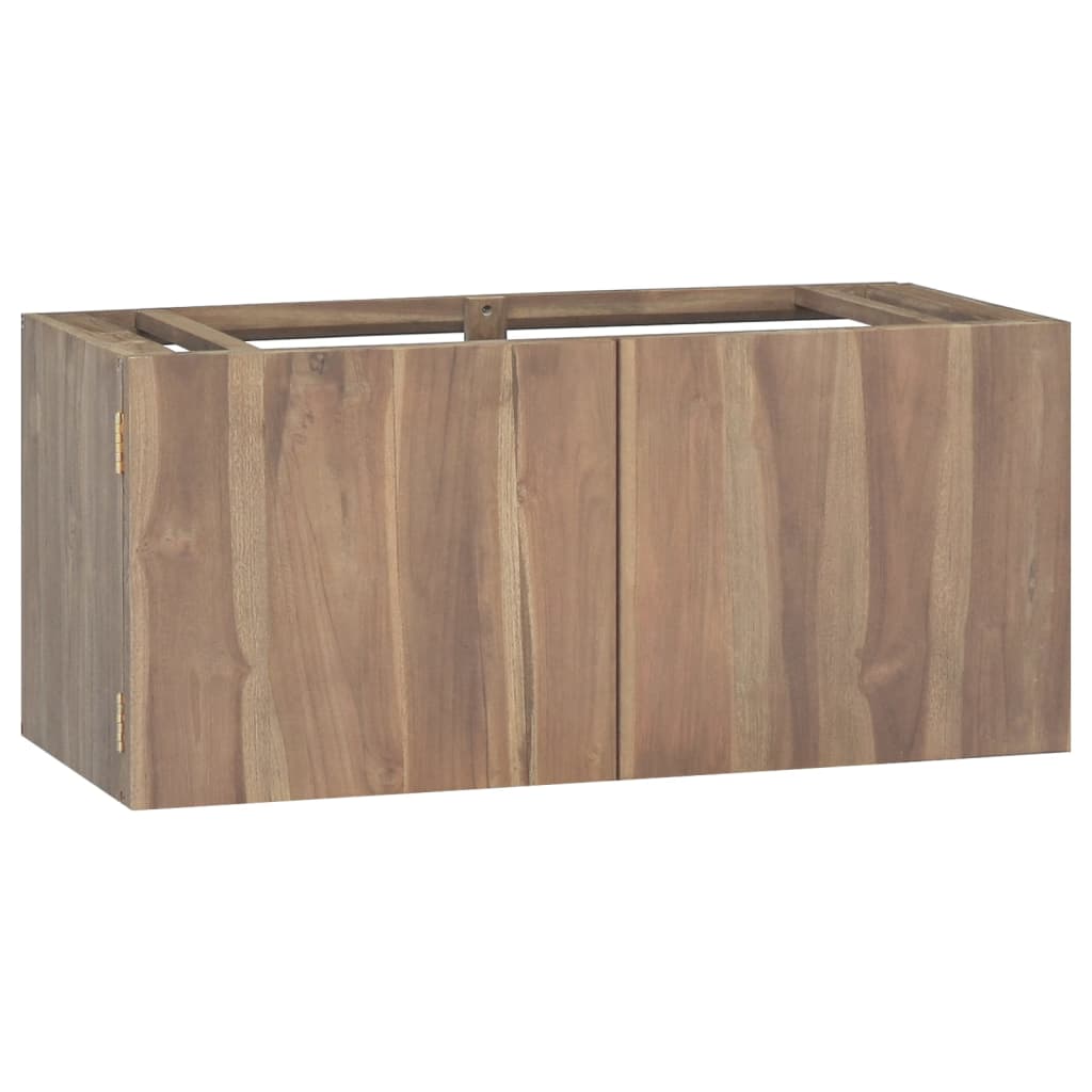 vidaXL Wall-mounted Bathroom Cabinet 90x39x40 cm Solid Wood Teak