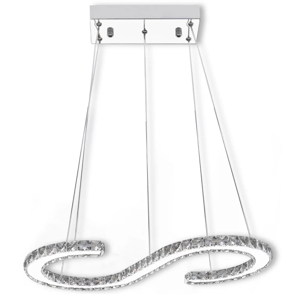 S-Shaped LED Crystal Pendant Lamp 22 W