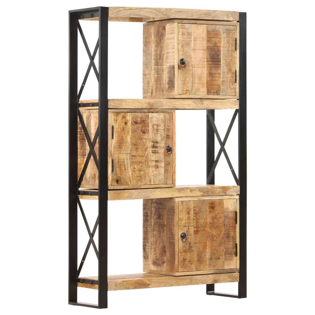 vidaXL Bookshelf 90x30x150 cm Solid Mango Wood