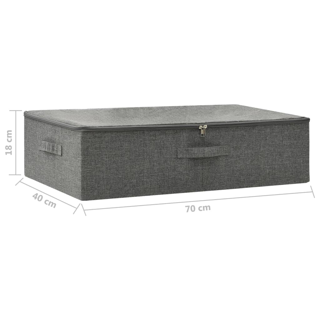 vidaXL Storage Box Fabric 70x40x18 cm Anthracite