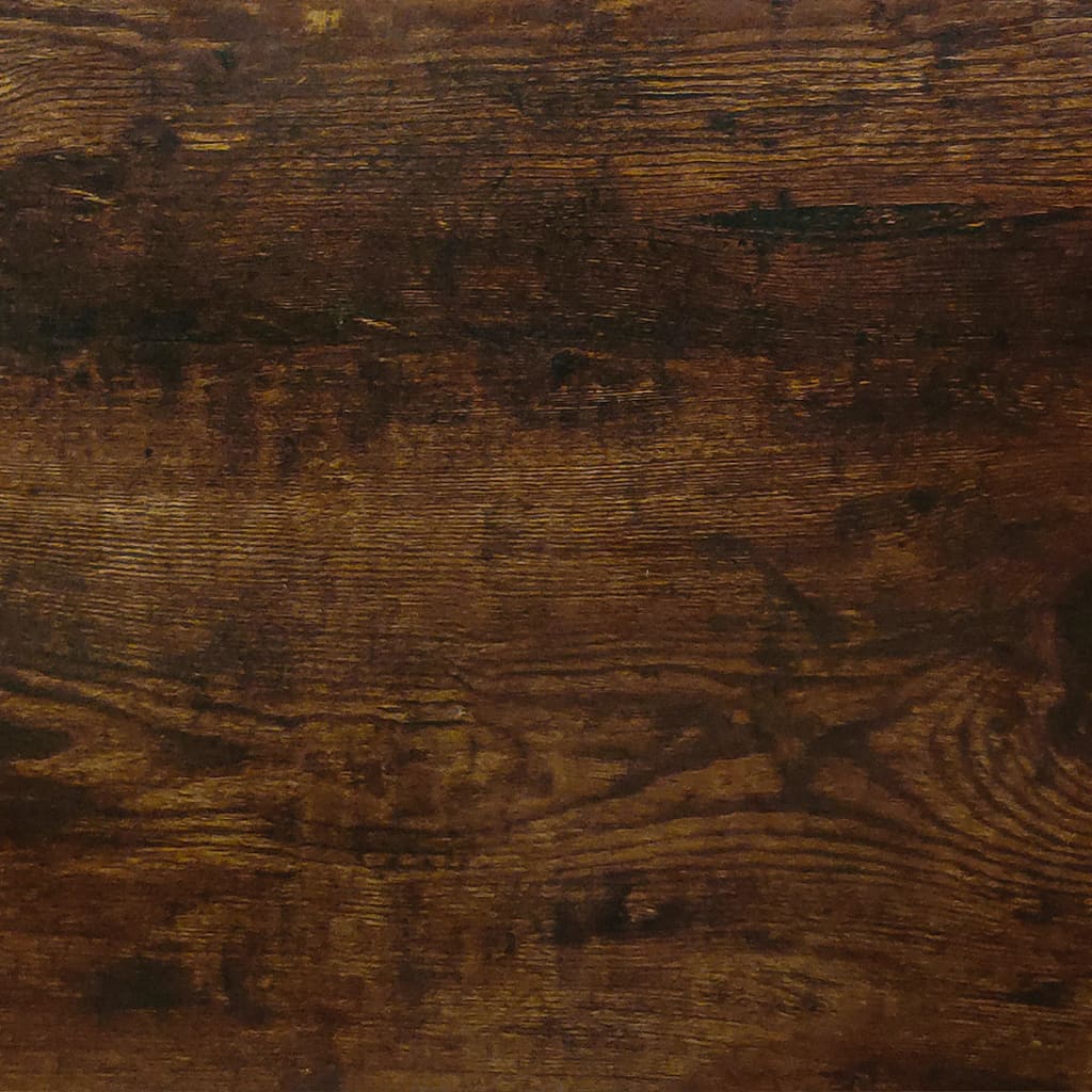 vidaXL Shoe Cabinet Smoked Oak 59x17x81 cm Engineered Wood