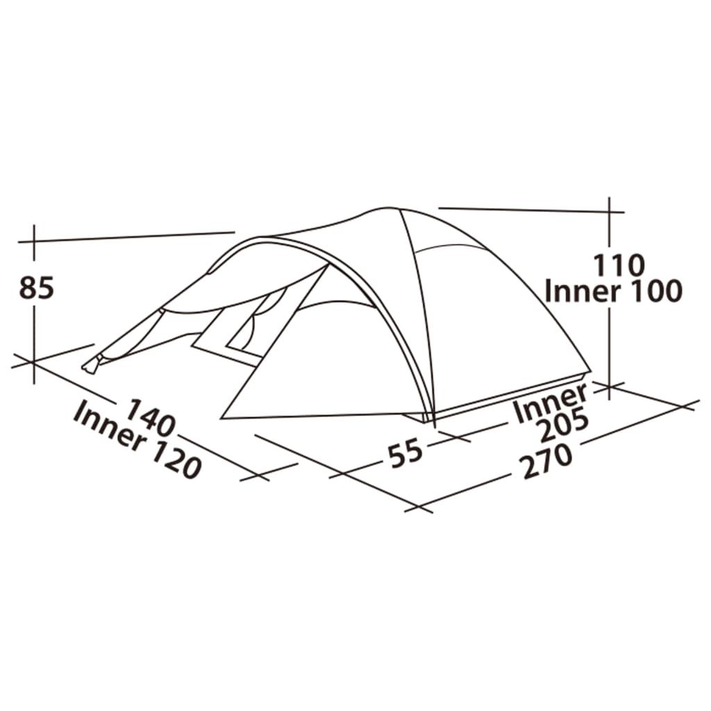 Easy Camp Tent Quasar 200 2-persons Rustic Green