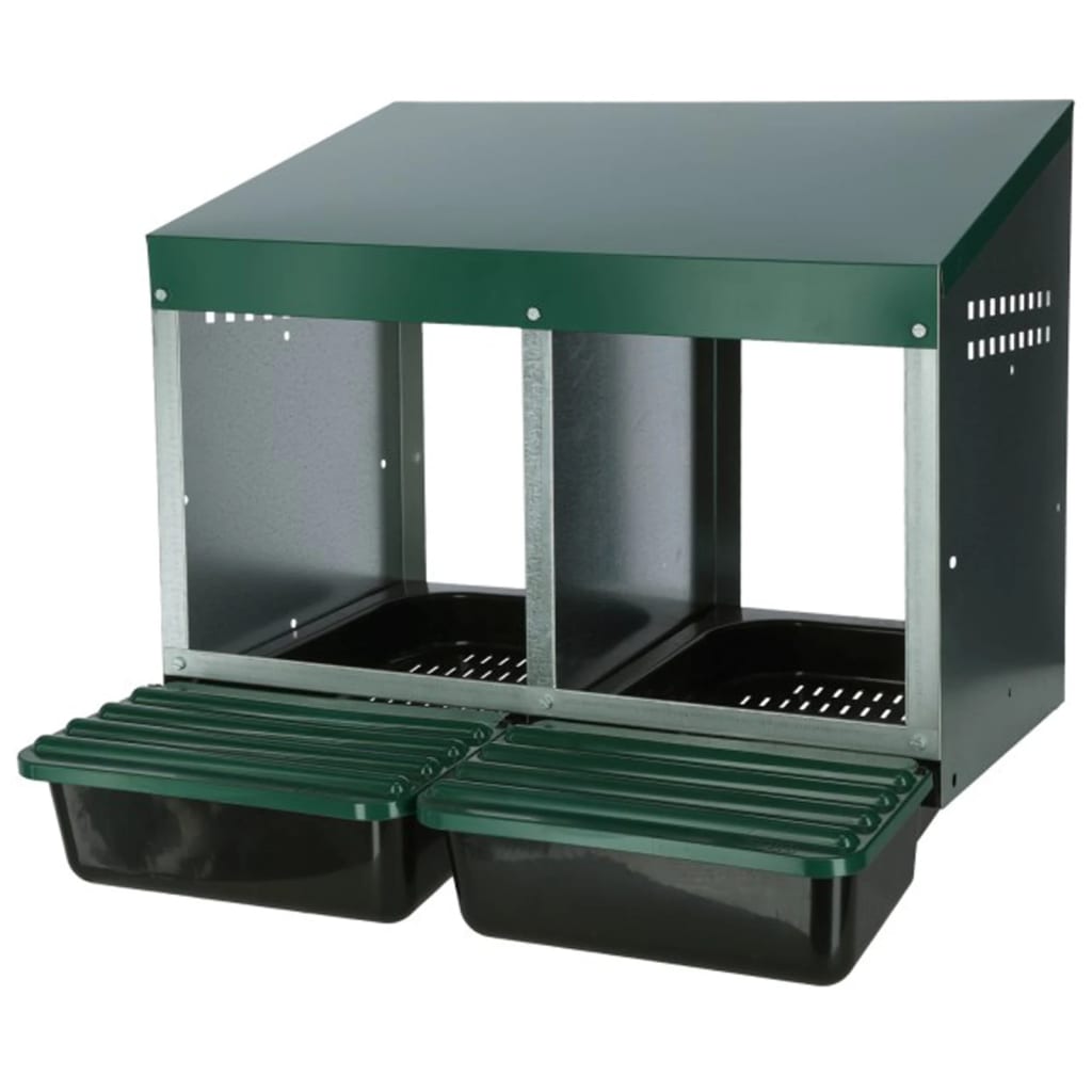 Kerbl Double Chicken Laying Nest 53x52x43.5 cm Plastic Green
