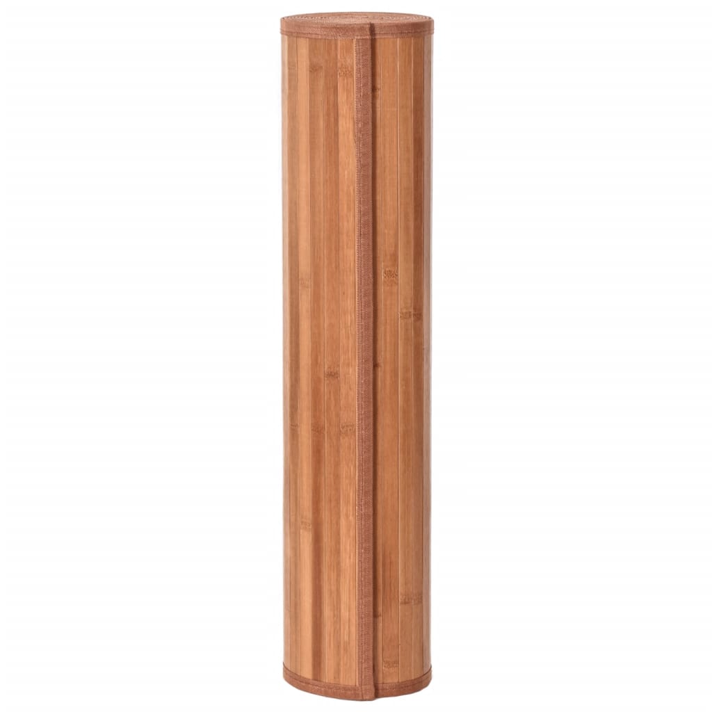 vidaXL Rug Rectangular Brown60x500 cm Bamboo