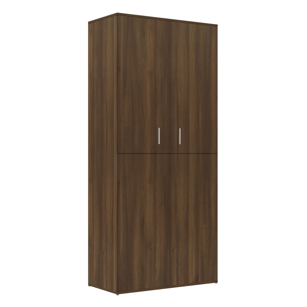 vidaXL Shoe Cabinet Brown Oak 80x39x178 cm Engineered Wood