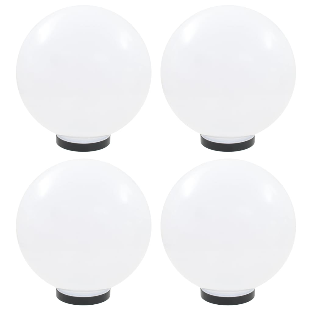 vidaXL LED Bowl Lamps 4 pcs Spherical 30 cm PMMA