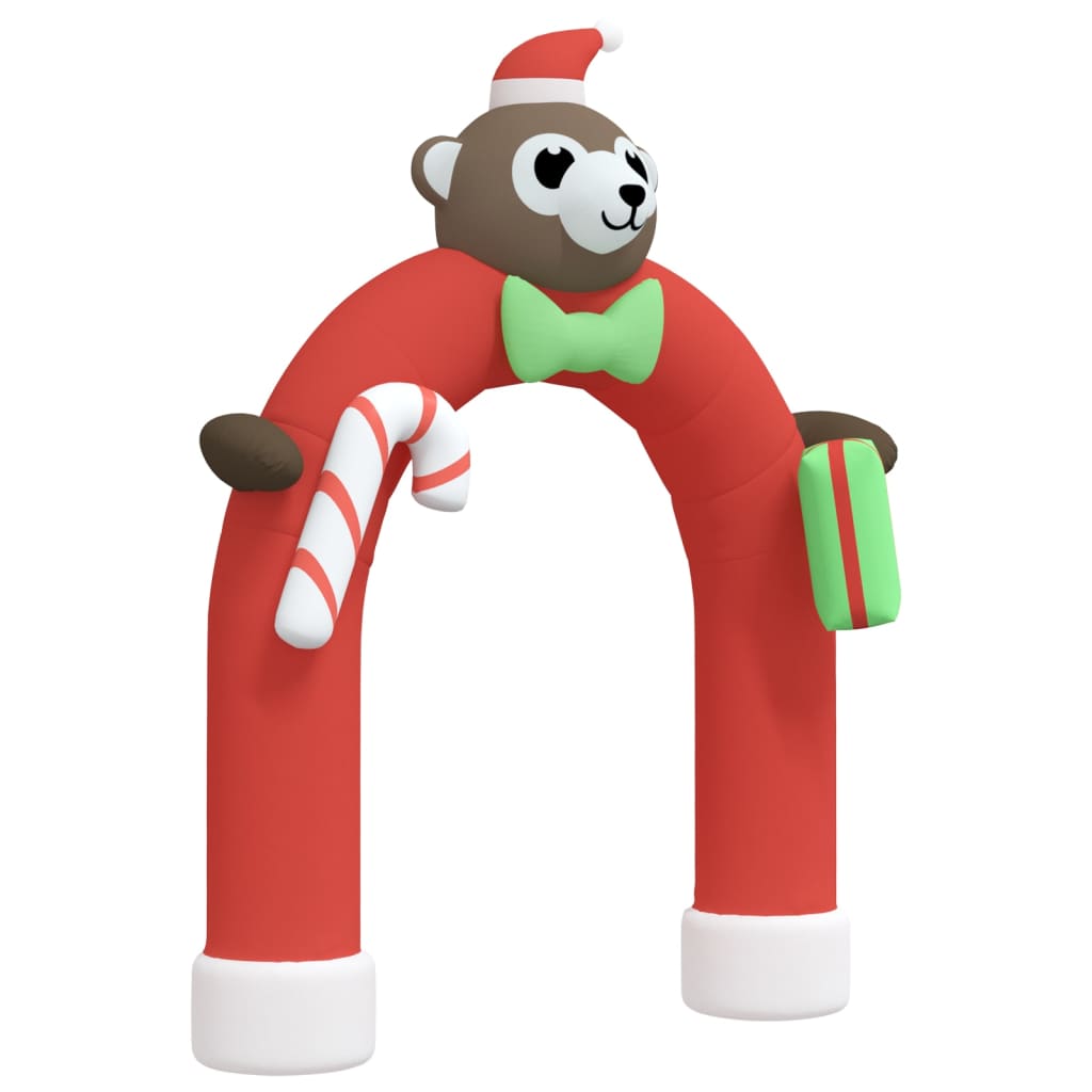 vidaXL Christmas Inflatable Arch Gate with LEDs 380 cm