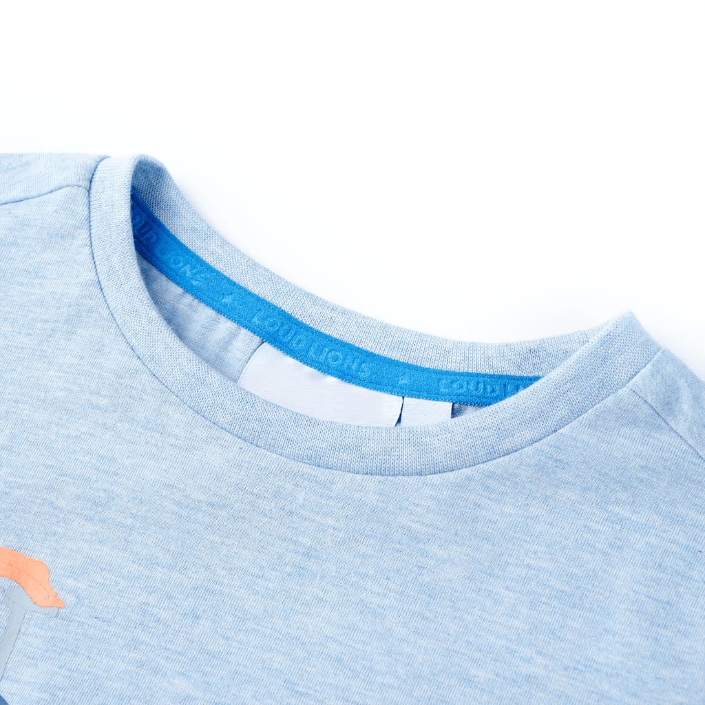 Kids' T-shirt Soft Blue Melange 92