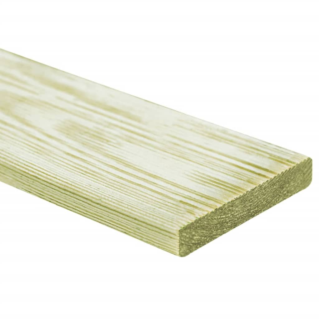 vidaXL Decking Boards 72 pcs 8.64 m² 1m Impregnated Solid Wood Pine