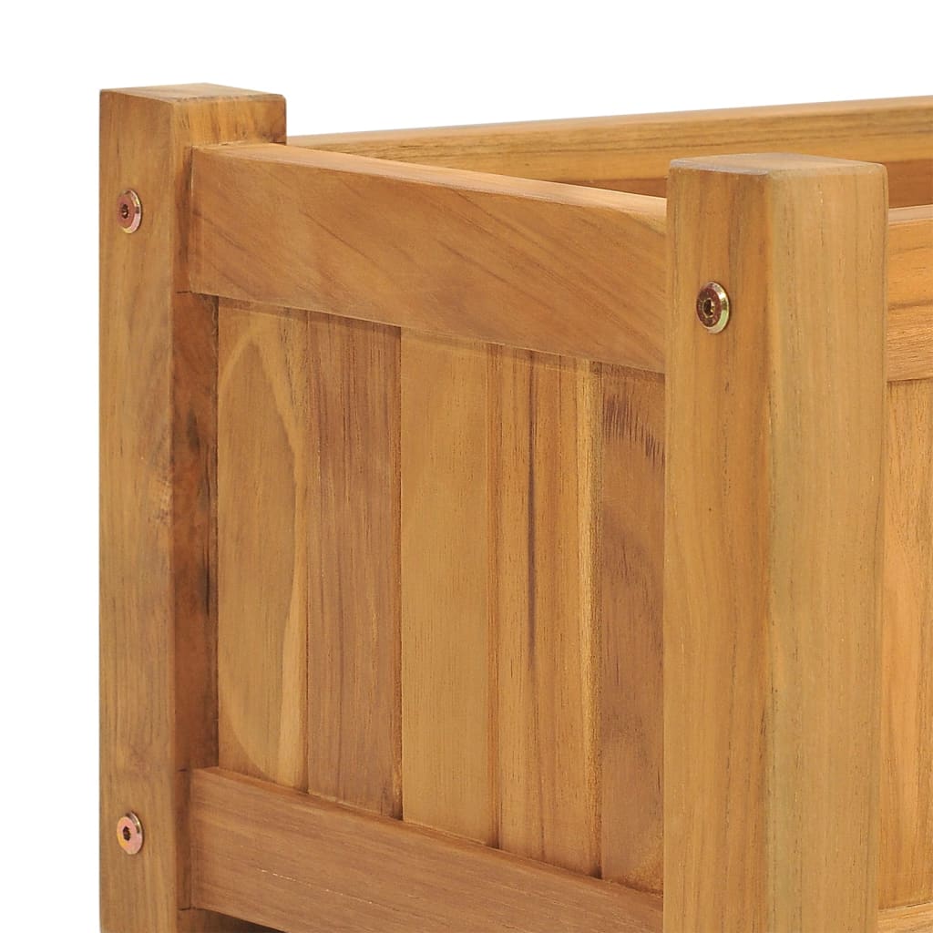 vidaXL Raised Bed 150x30x25 cm Solid Wood Teak