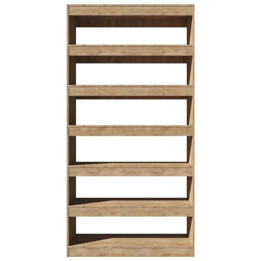 vidaXL Book Cabinet/Room Divider Sonoma Oak 100x30x198 cm Engineered wood