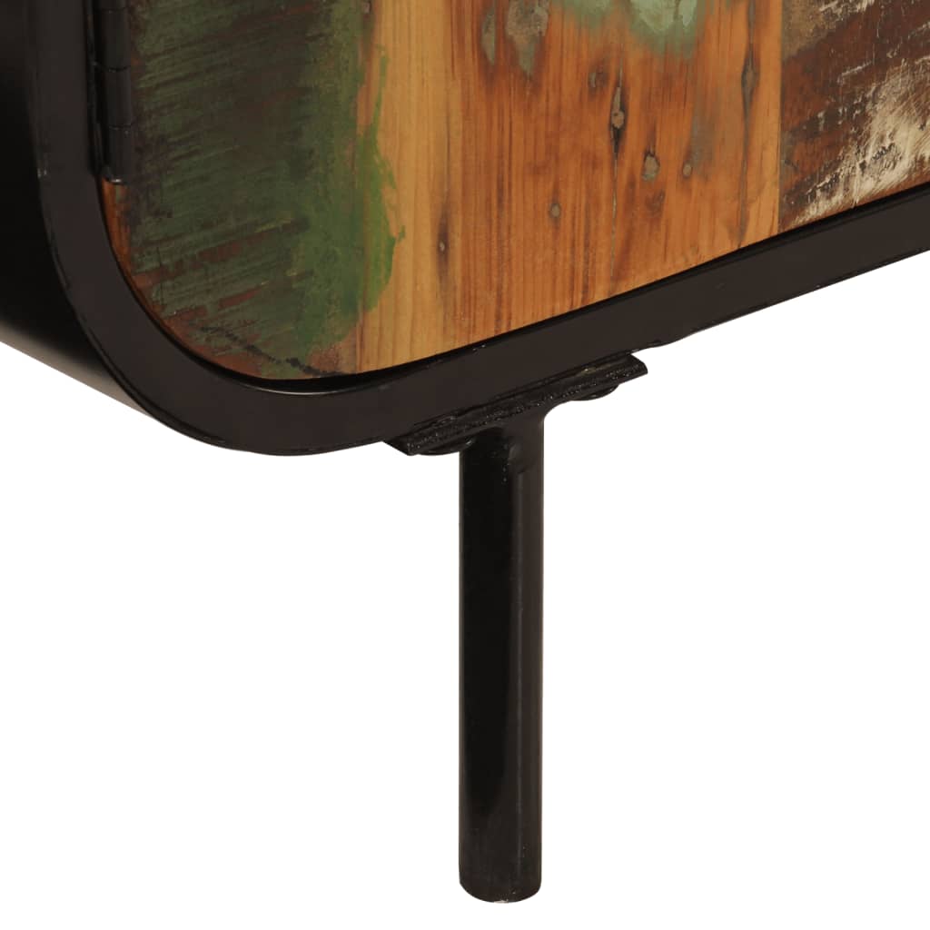 vidaXL Sideboard 140x35x70 cm Solid Wood Reclaimed and Metal