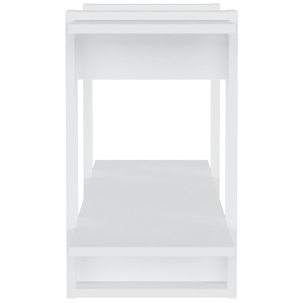 vidaXL Book Cabinet White 100x30x51 cm Engineered Wood