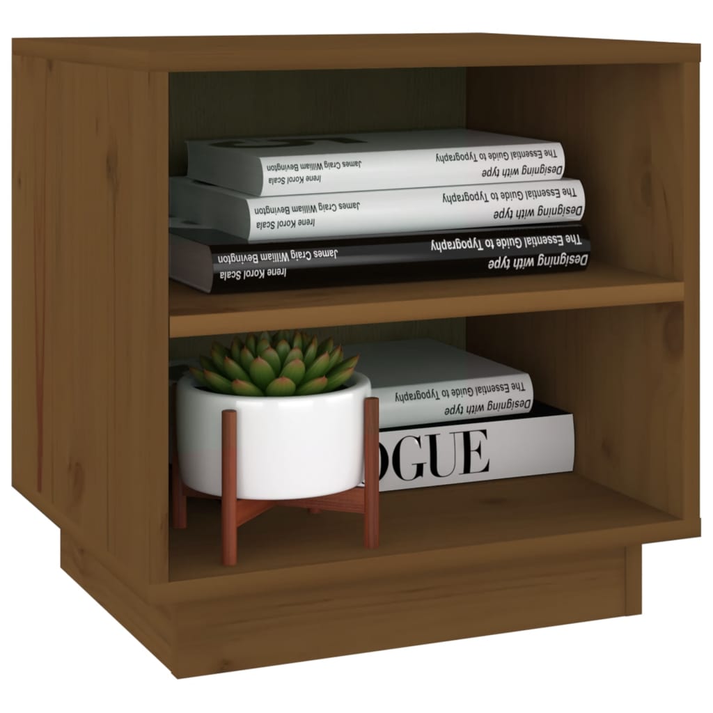 vidaXL Bedside Cabinets 2 pcs Honey Brown 40x34x40 cm Solid Wood Pine