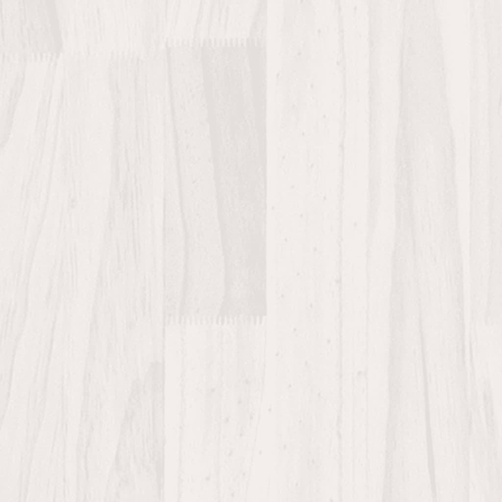 vidaXL 4-Tier Book Cabinet White 40x30x140 cm Solid Pine Wood