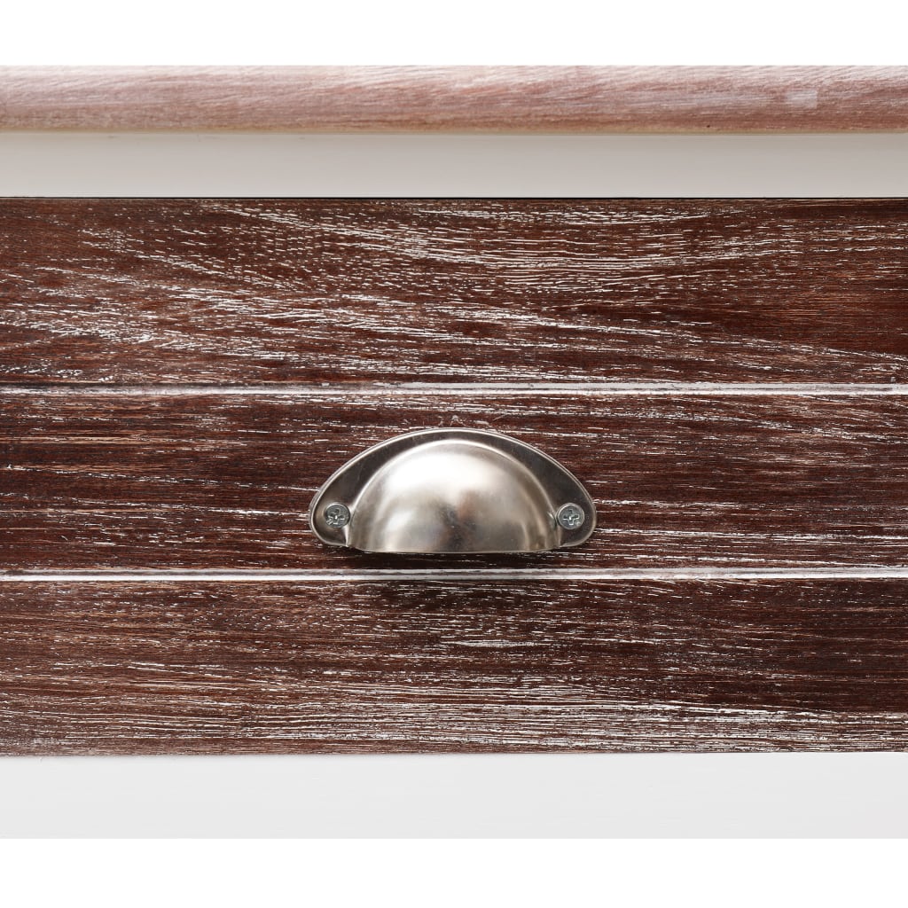 vidaXL Sideboard Antique Brown 115x30x76 cm Wood