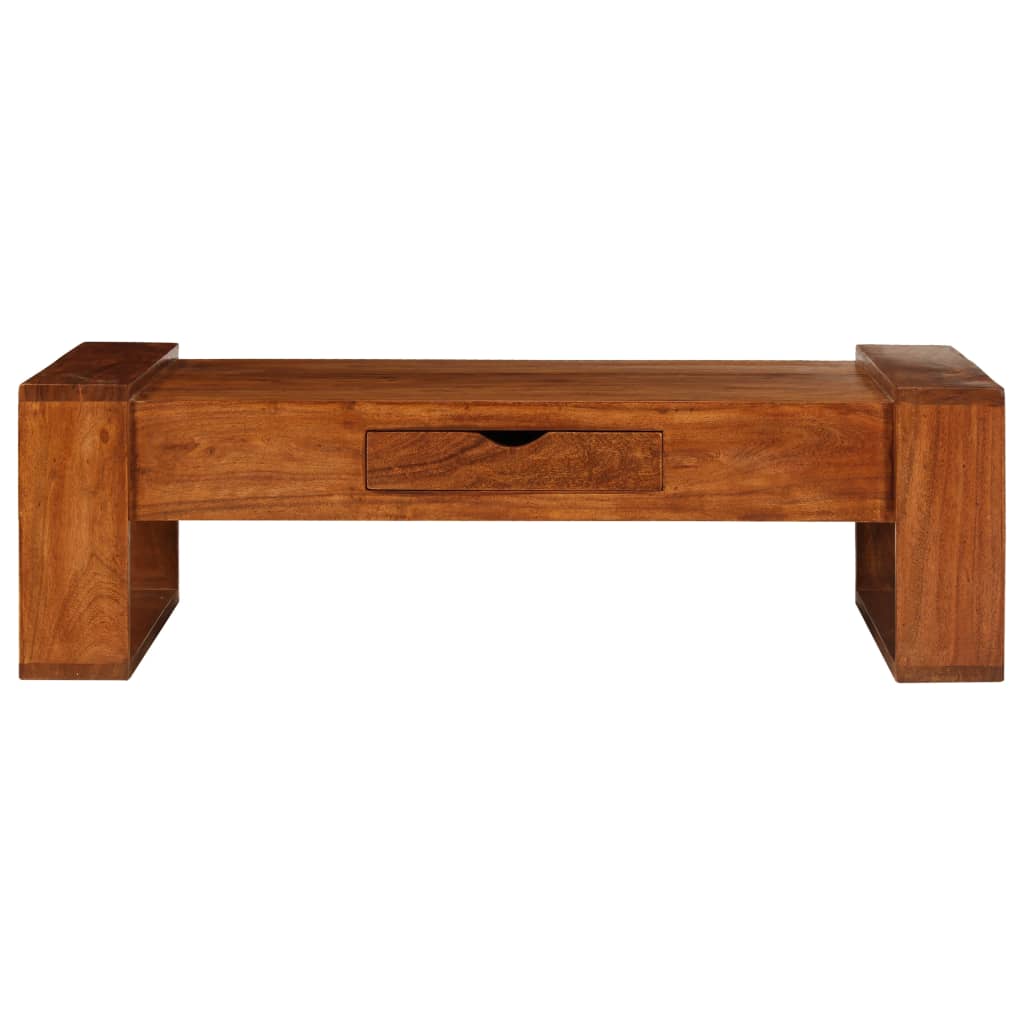 vidaXL Coffee Table Solid Acacia Wood 100x50x30 cm Brown