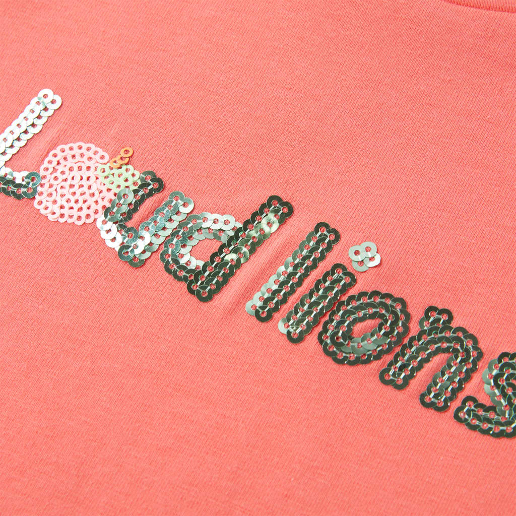 Kids' T-shirt with Cap Sleeves Coral 92