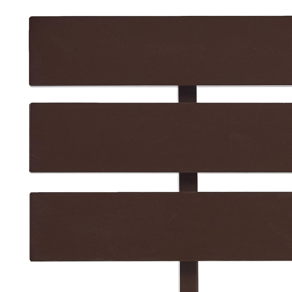 vidaXL Bed Frame Dark Brown Solid Pine Wood 120x200 cm