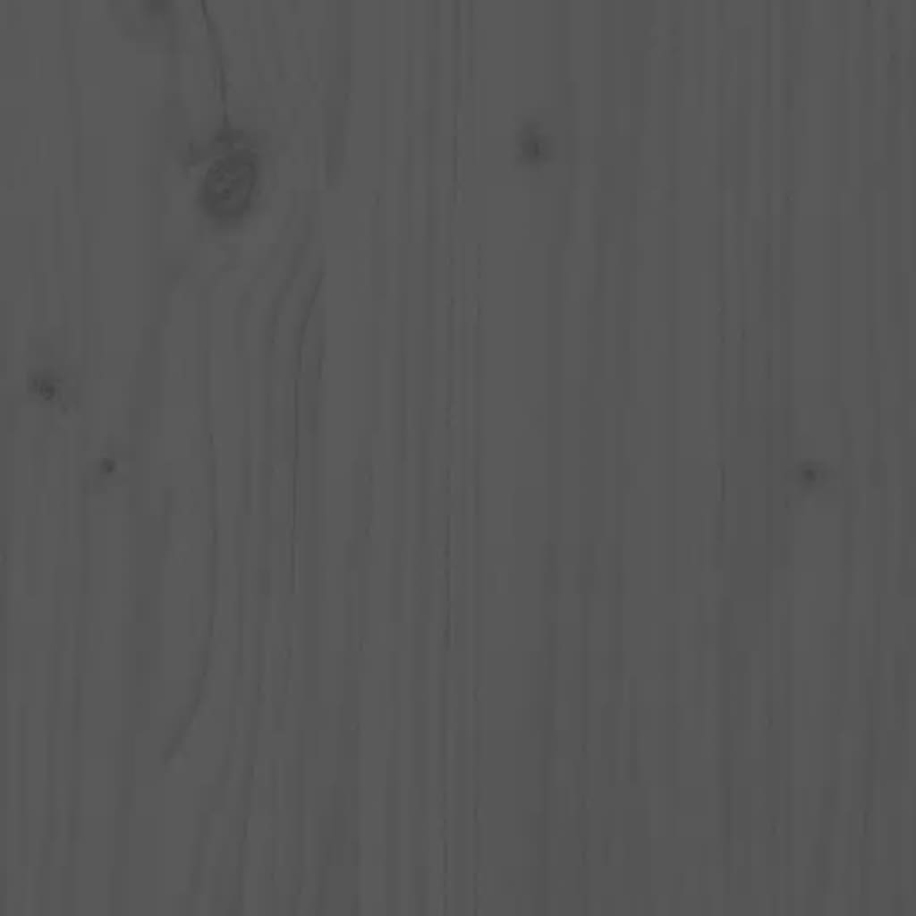 vidaXL Monitor Stand Grey 50x24x16 cm Solid Wood Pine