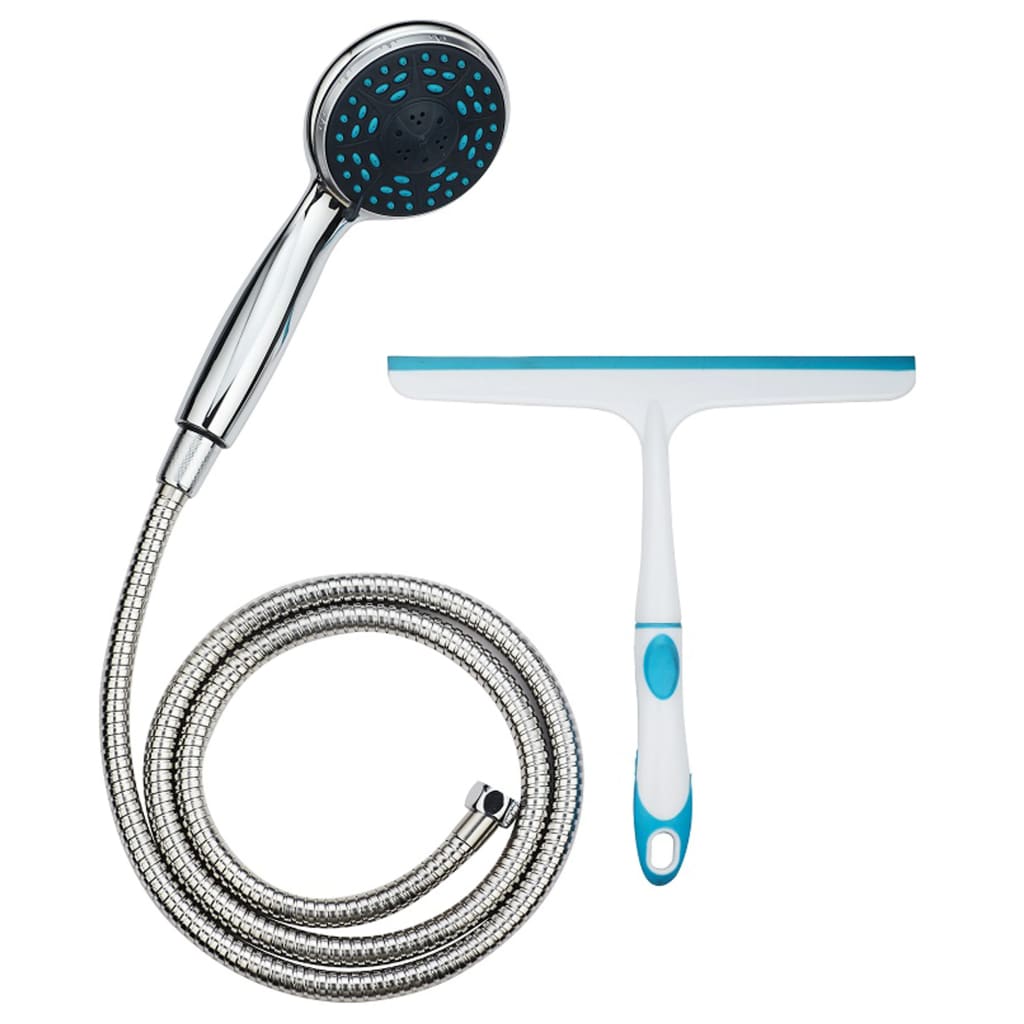 SCHÜTTE Hand Shower Set with Squeegee Chrome 
