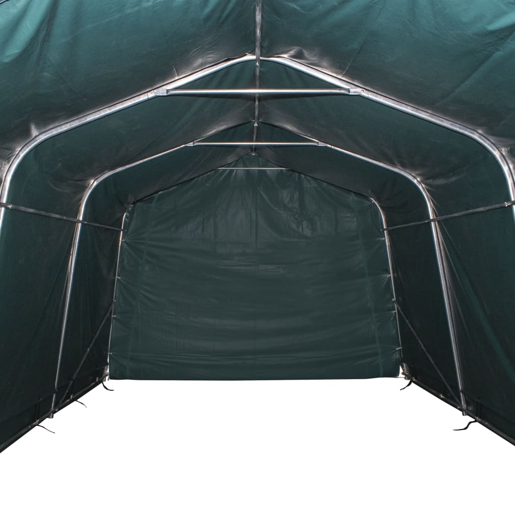 vidaXL Removable Livestock Tent PVC 550 g/m² 3.3x8 m Dark Green