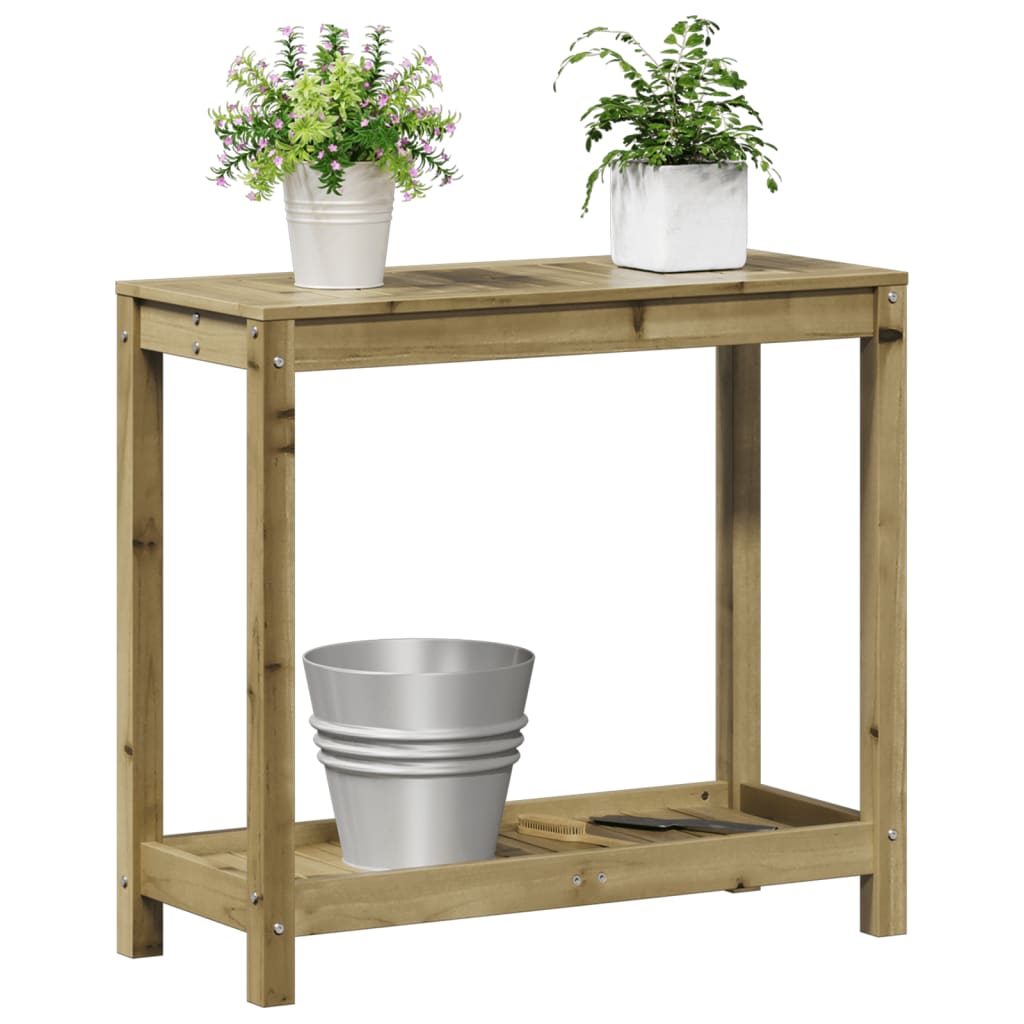 vidaXL Potting Table with Shelf 82.5x35x75 cm Impregnated Wood Pine