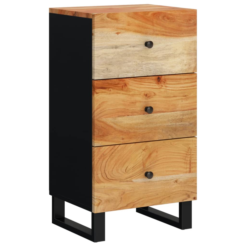 vidaXL Sideboard with 3 Drawers 40x33.5x75 cm Solid Wood Acacia