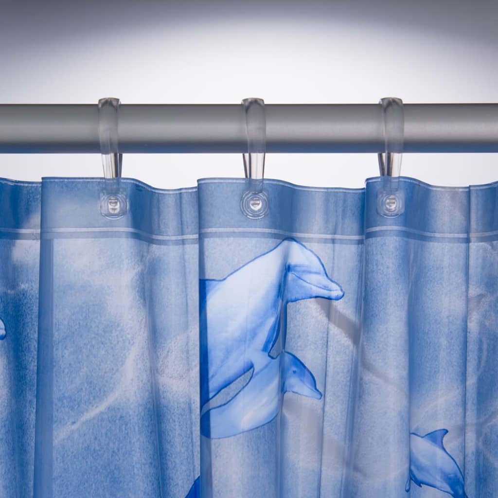 Sealskin Shower Curtain Delfino 180x200 cm Blue
