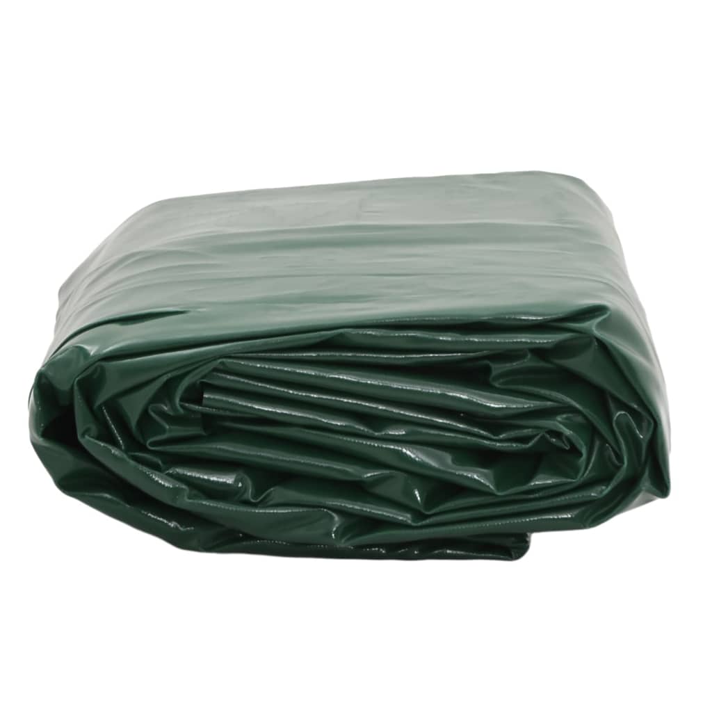 vidaXL Tarpaulin 650g / m² Green 2.5 x 4.5 m Canvas with PVC Coating ...