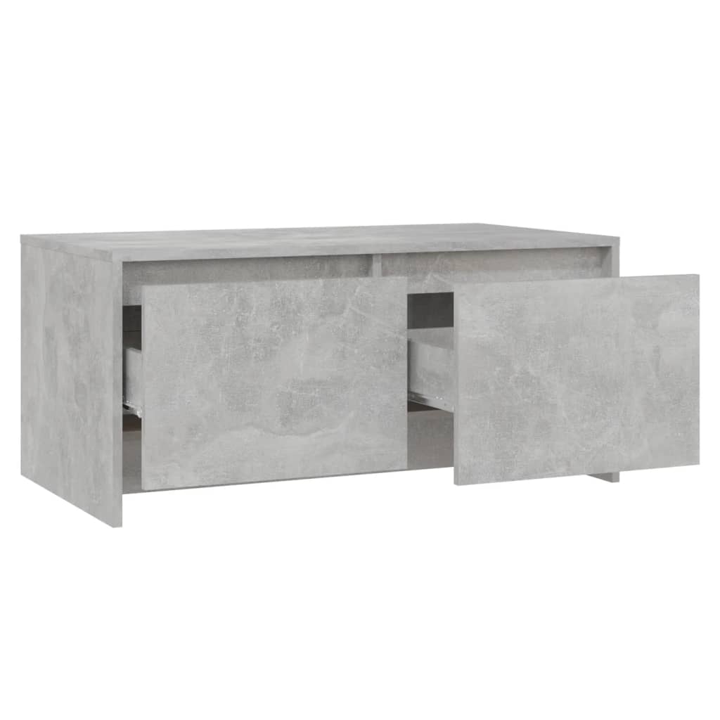 vidaXL Coffee Table Concrete Grey 90x50x41.5 cm Engineered Wood