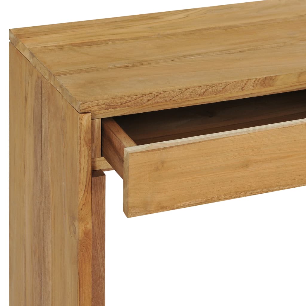 vidaXL Console Table 100x35x75 cm Solid Teak Wood