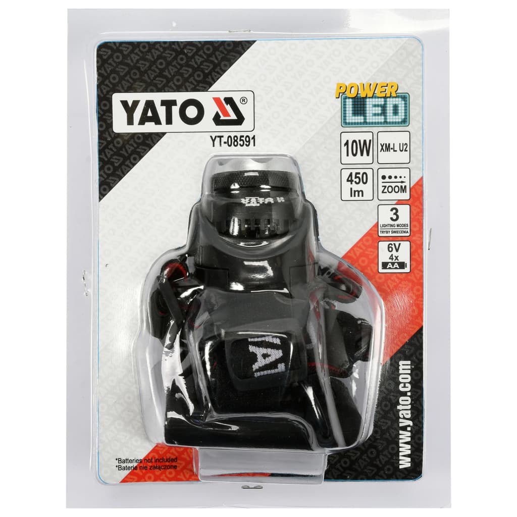 YATO Headlamp Cree XM-L2 10W