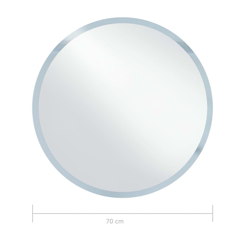 vidaXL Bathroom LED Mirror 70 cm