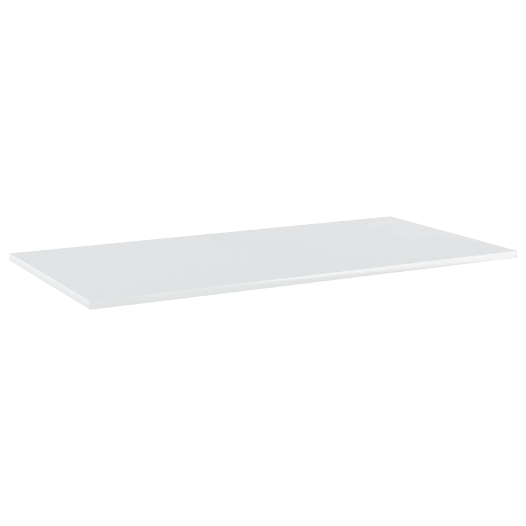 vidaXL Bookshelf Boards 8 pcs High Gloss White 80x30x1.5 cm Engineered Wood