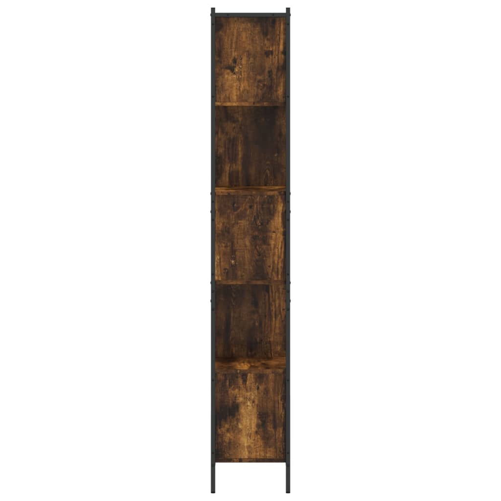 vidaXL Bookcase Smoked Oak 72x28x172 cm Engineered Wood