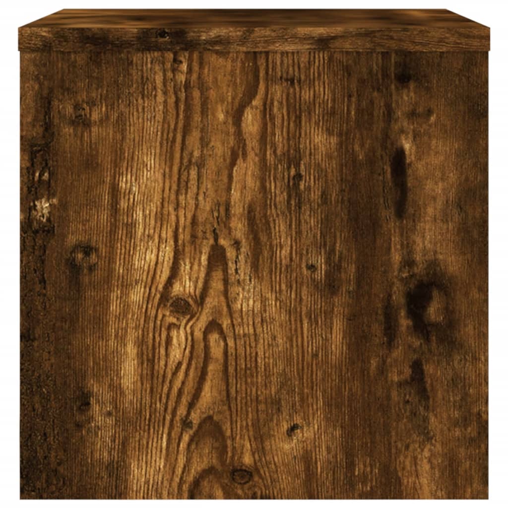 vidaXL Bedside Cabinet Smoked Oak 40x30x30 cm Engineered Wood