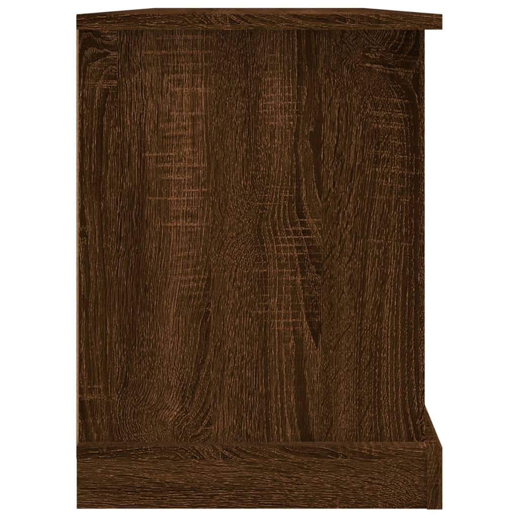 vidaXL TV Cabinet Brown Oak 99.5x35.5x48 cm Engineered Wood