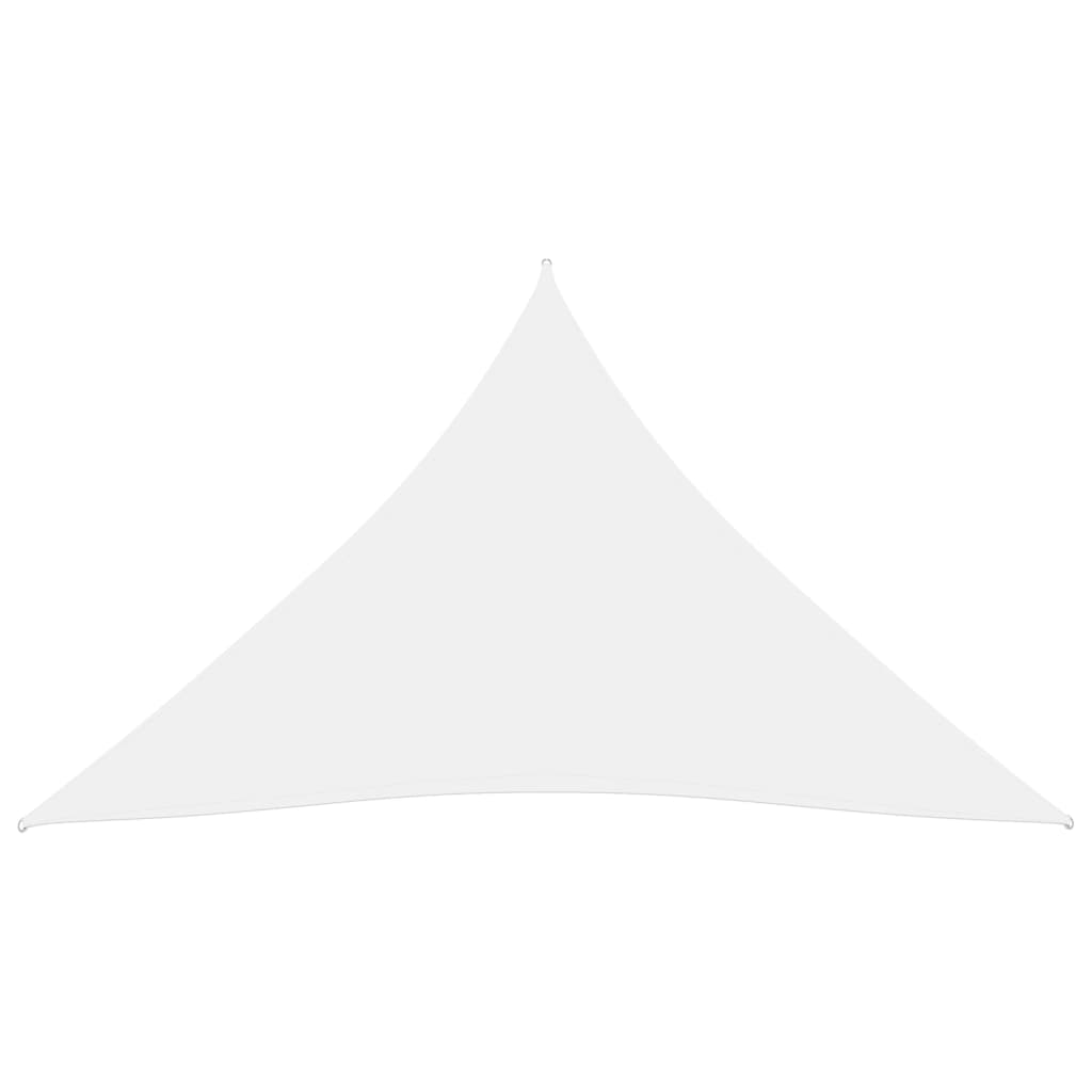 vidaXL Sunshade Sail Oxford Fabric Triangular 4.5x4.5x4.5 m White