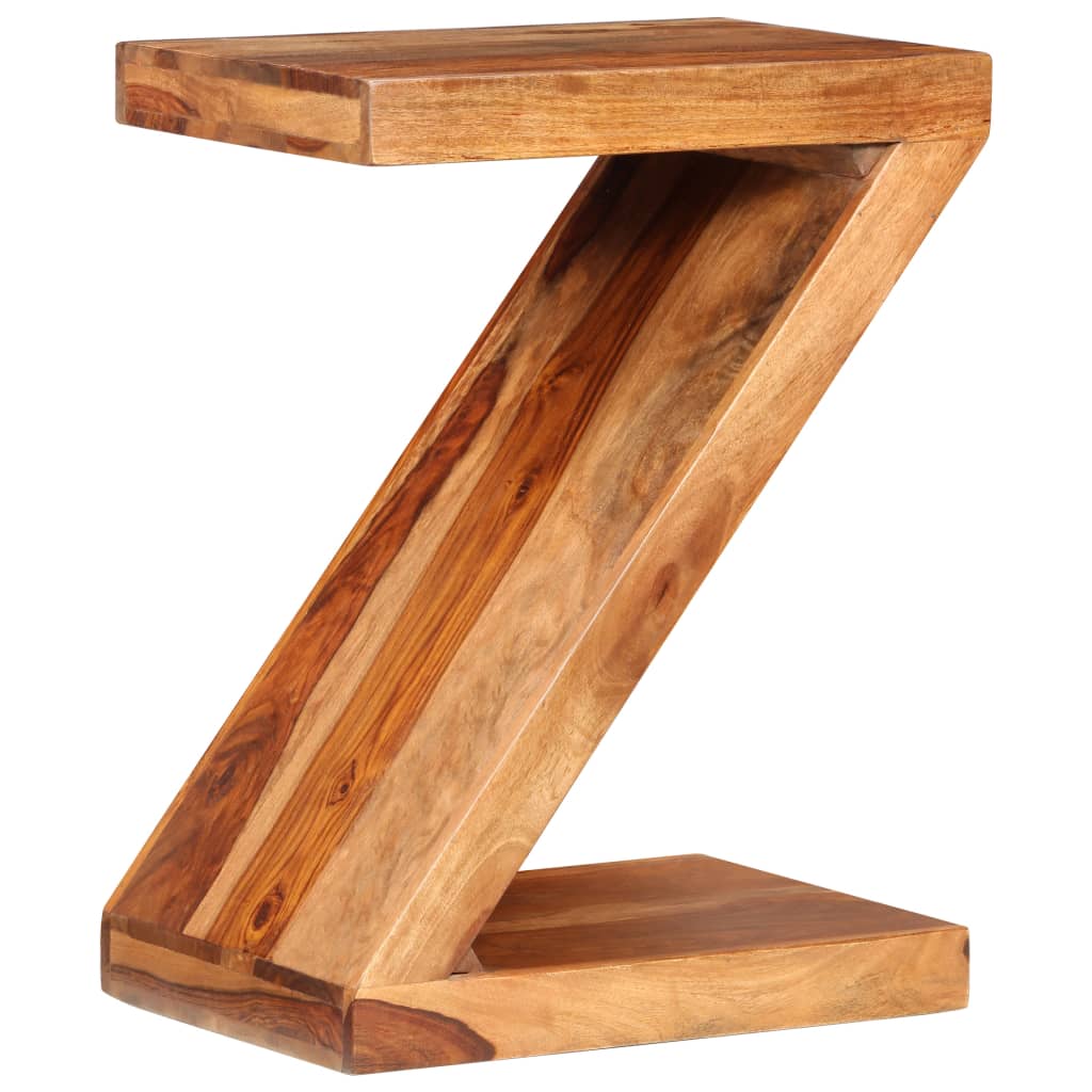 vidaXL Side Table Z-shaped Solid Sheesham Wood