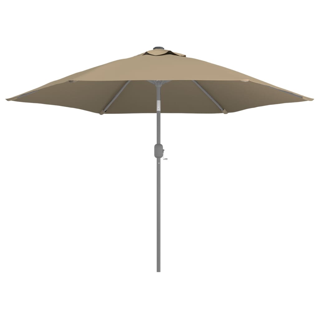 vidaXL Replacement Fabric for Outdoor Parasol Taupe 300 cm