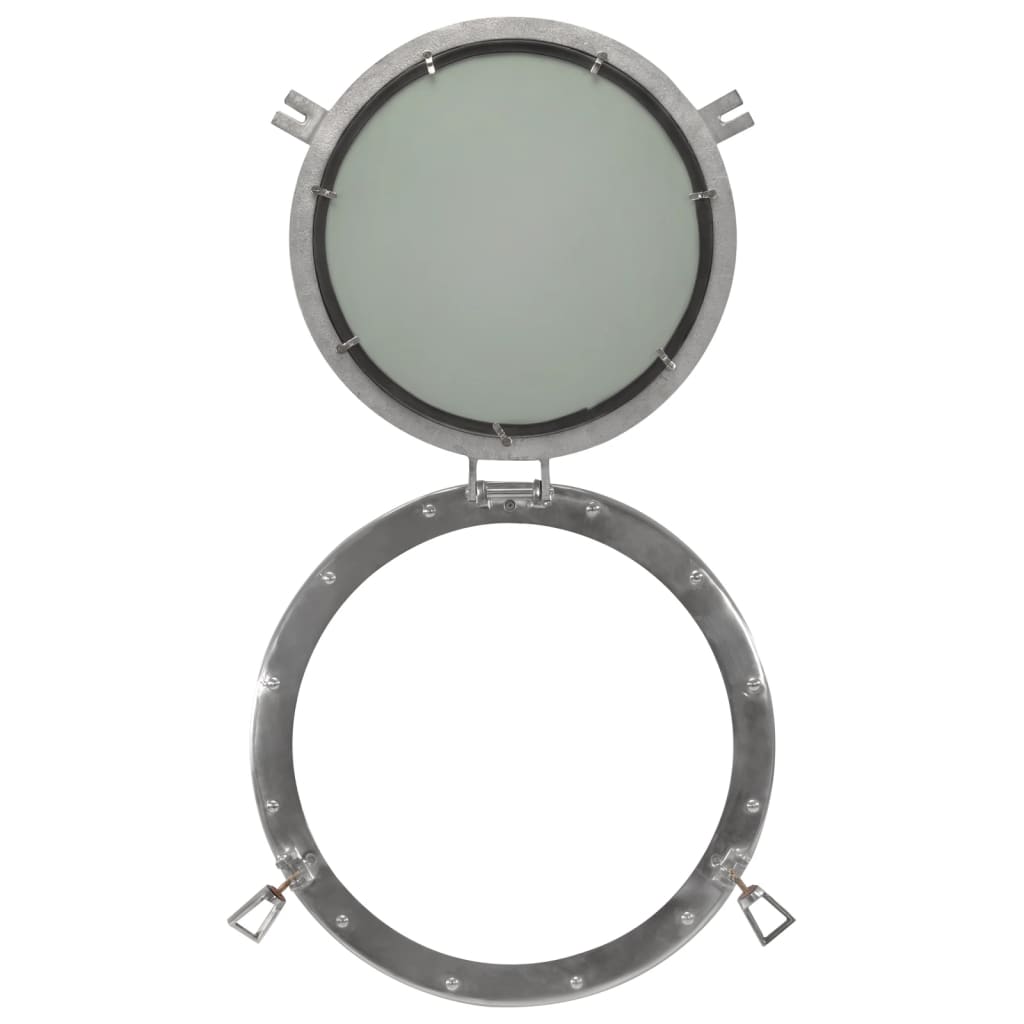 vidaXL Porthole Mirror Wall Hanging Ø50 cm Aluminium and Glass