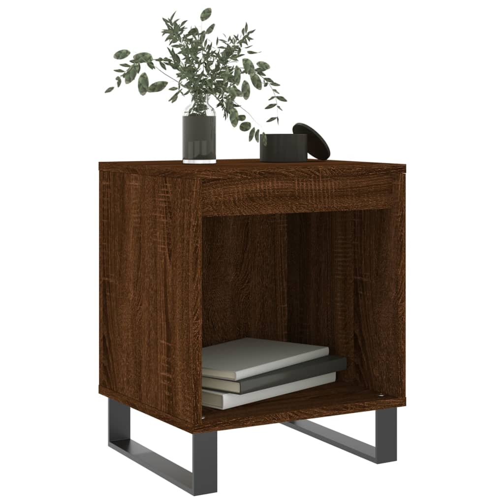 vidaXL Bedside Cabinet Brown Oak 40x35x50 cm Engineered Wood