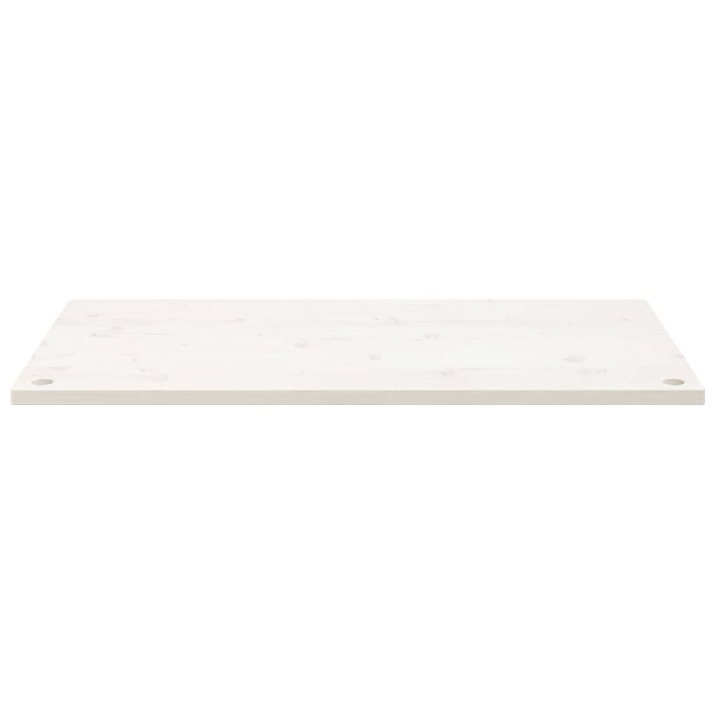 vidaXL Desk Top White 100x50x2.5 cm Solid Wood Pine