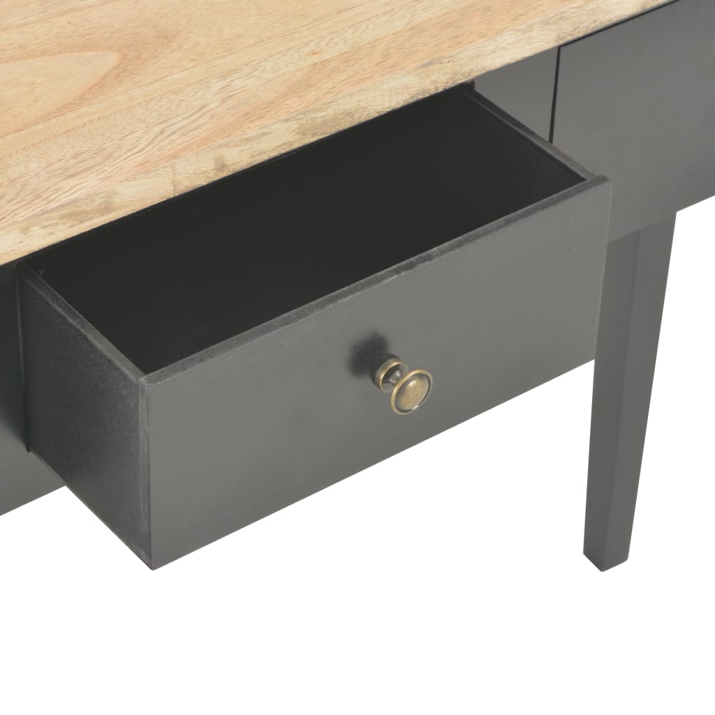 vidaXL Dressing Console Table Black 79x30x74 cm Wood